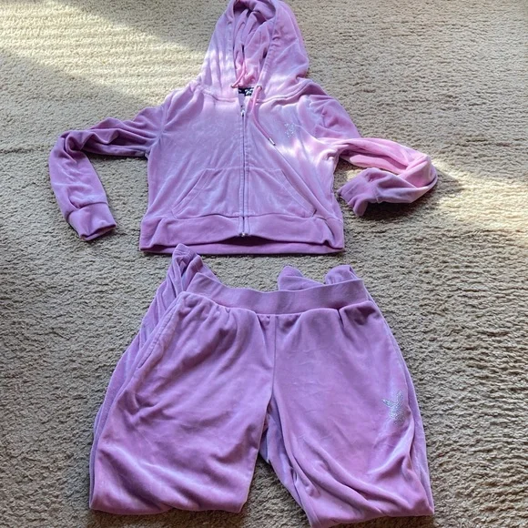 PLAYBOY Pink Velour Hoodie - Picture 2 of 8